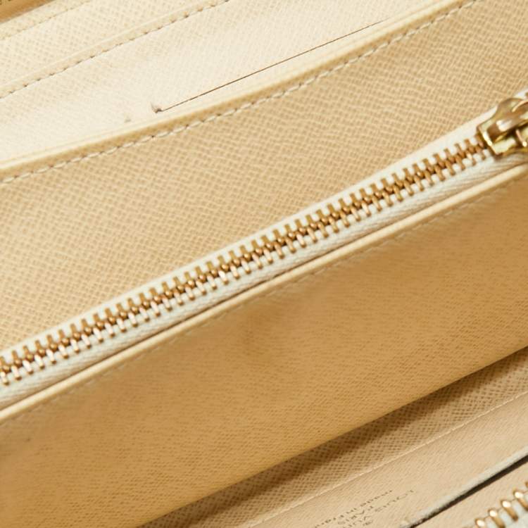 Pre Owned Louis Vuitton Damier Azur Canvas Zippy Wallet