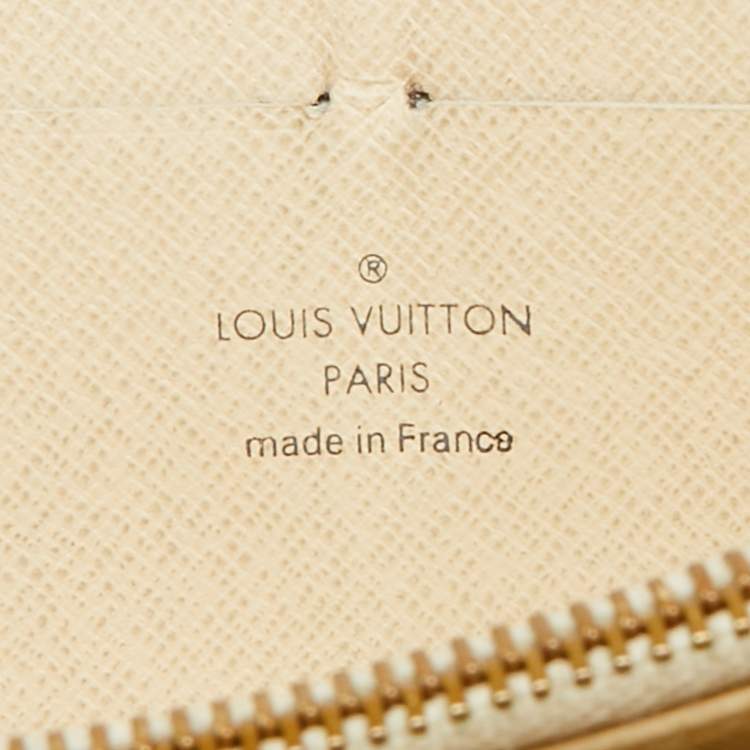 Pre Owned Louis Vuitton Damier Azur Canvas Zippy Wallet