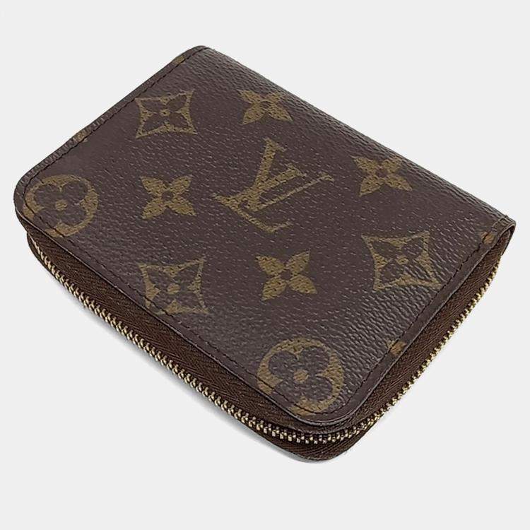 Pre Owned Louis Vuitton Brown Leather Coin Purse