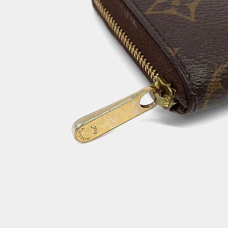 Pre Owned Louis Vuitton Brown Leather Coin Purse