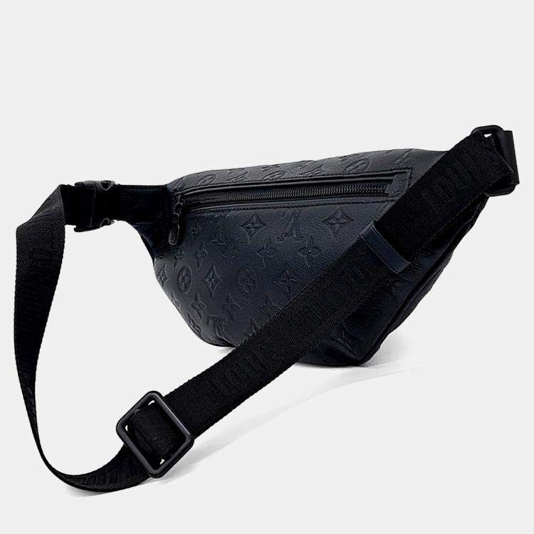 Pre Owned Louis Vuitton Black Leather Discovery Bum Bag