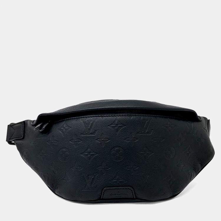 Pre Owned Louis Vuitton Black Leather Discovery Bum Bag