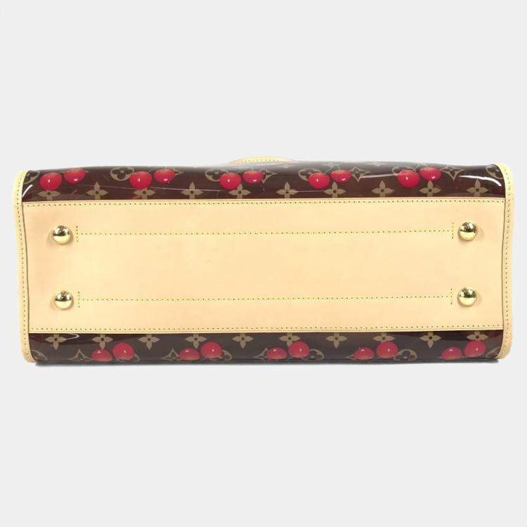 Pre Owned Louis Vuitton Monogram On The Go Gm By Takashi Murakami Brown Leather Shoulder Bag