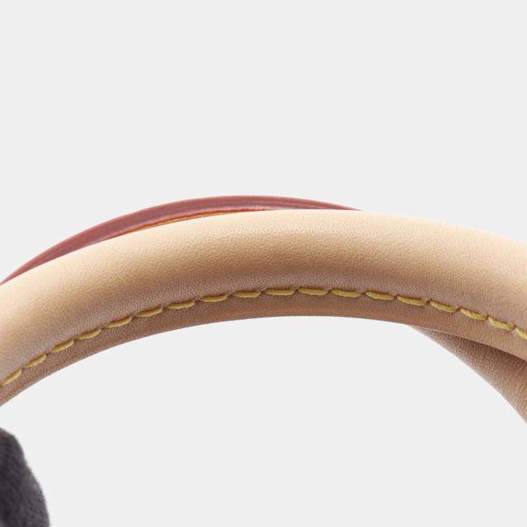 Pre Owned Louis Vuitton Louis Vuitton X Takashi Murakami On The Go Bb Handbag Coated Canvas And Leather Monogram Brown