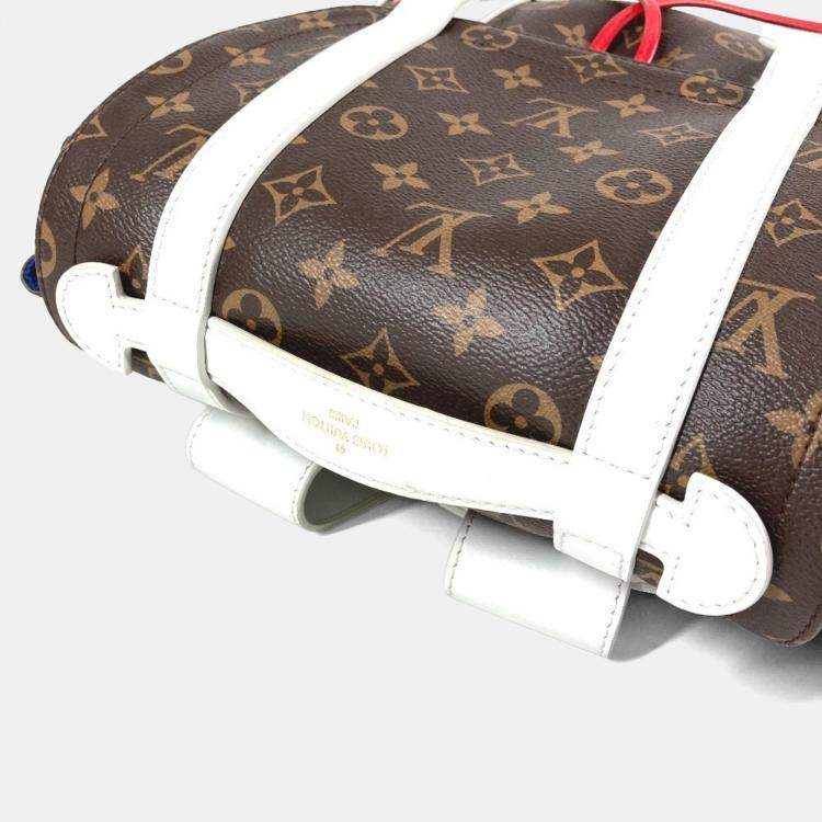 Pre Owned Louis Vuitton Monogram Christopher Soft Trunk Backpack Canvas And Leather Brown