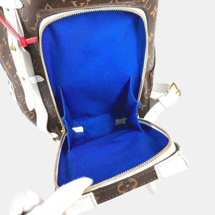 Pre Owned Louis Vuitton Monogram Christopher Soft Trunk Backpack Canvas And Leather Brown