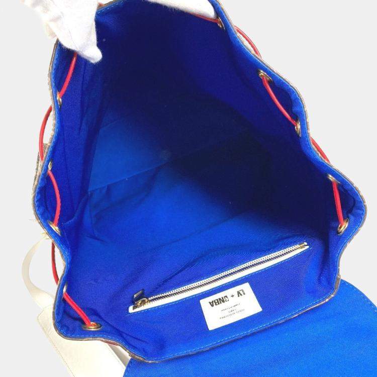 Pre Owned Louis Vuitton Monogram Christopher Soft Trunk Backpack Canvas And Leather Brown