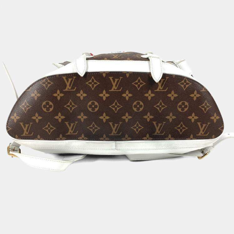 Pre Owned Louis Vuitton Monogram Christopher Soft Trunk Backpack Canvas And Leather Brown