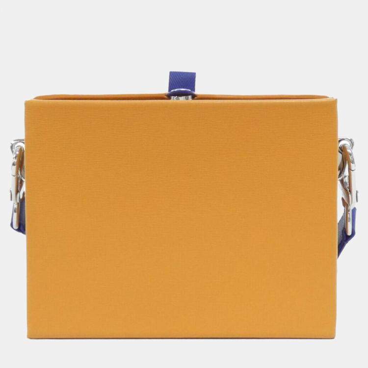 مملوكة مسبقًا Louis Vuitton Blue/Yellow Calf  Shopper Clutch Handbag