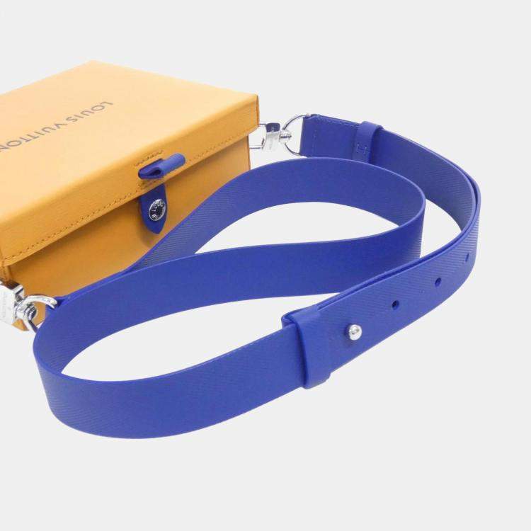 مملوكة مسبقًا Louis Vuitton Blue/Yellow Calf  Shopper Clutch Handbag
