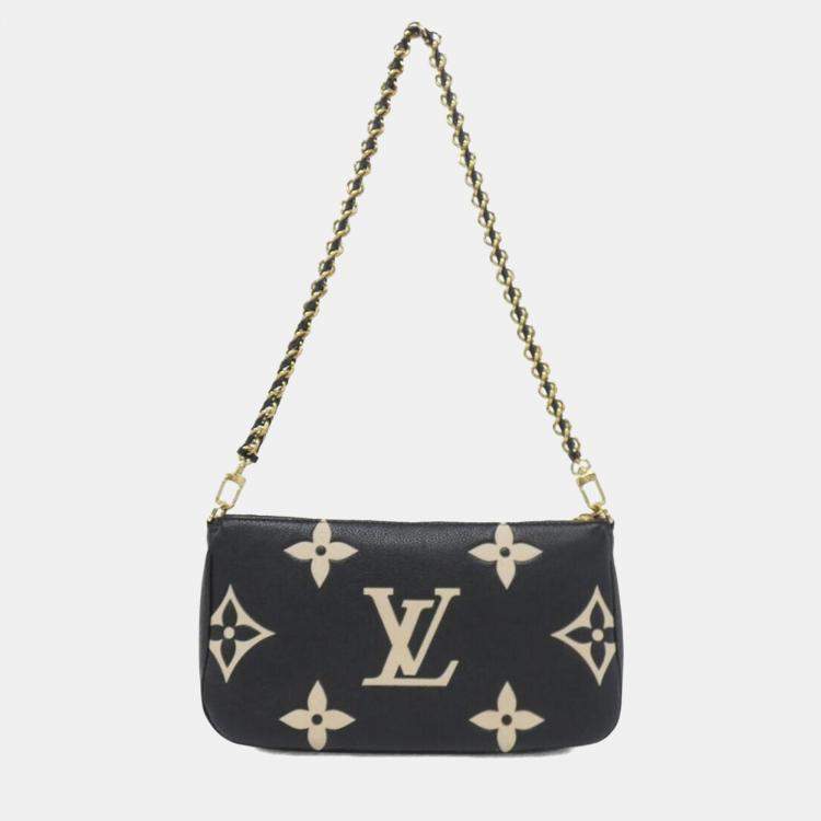 Pre Owned Louis Vuitton Two-Tone Monogram Empreinte Multi Pochette Accessoires Shoulder Bag