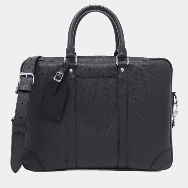 Pre Owned Louis Vuitton Taiga Porto Document Voyage Handbag