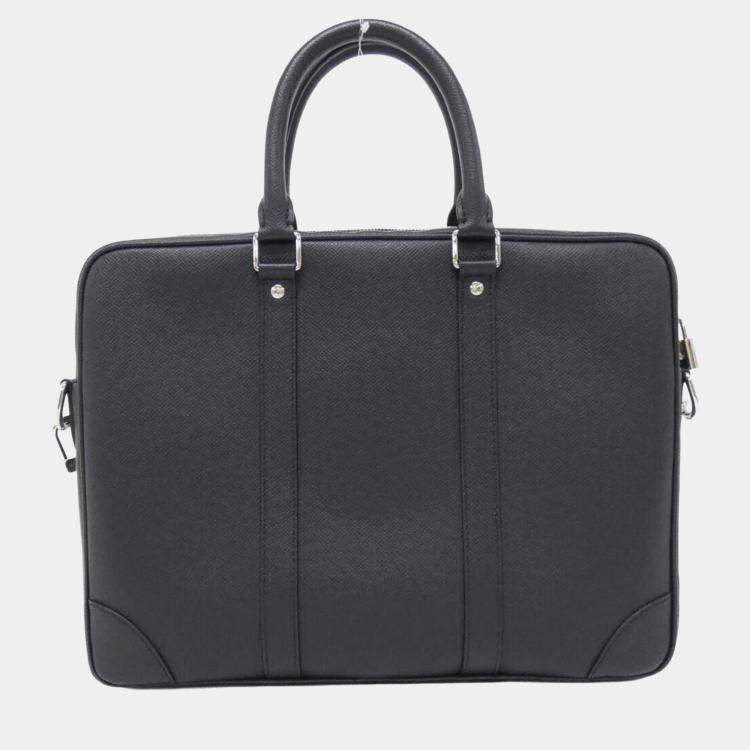 Pre Owned Louis Vuitton Taiga Porto Document Voyage Handbag