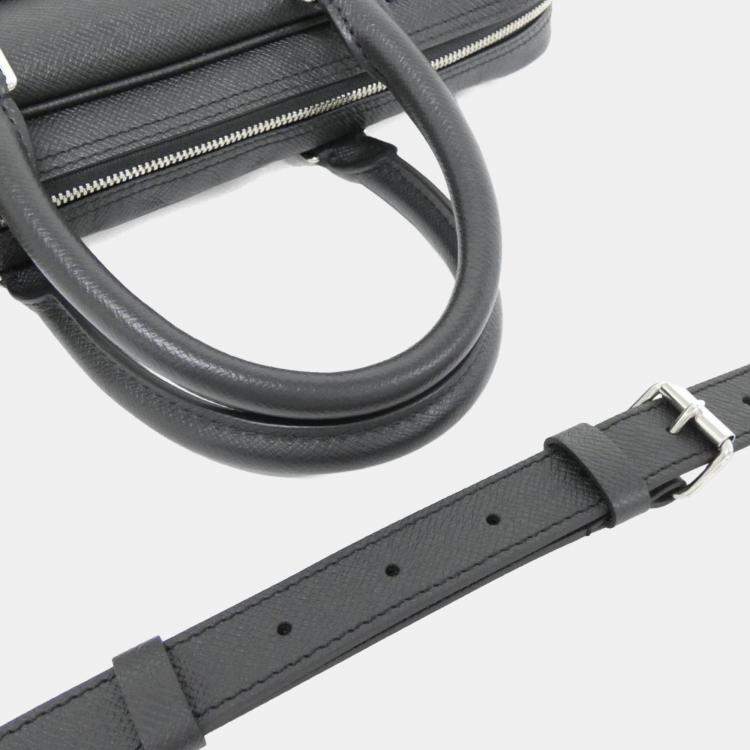 Pre Owned Louis Vuitton Taiga Porto Document Voyage Handbag