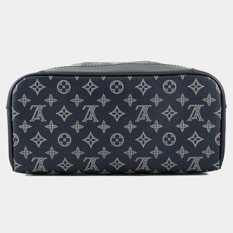 Pre Owned Louis Vuitton Monogram Savannah Steamer Backpack Navy