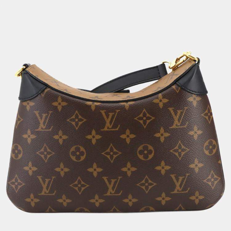 Pre Owned Louis Vuitton Monogram Reverse Lv Twinny Shoulder Bag Brown