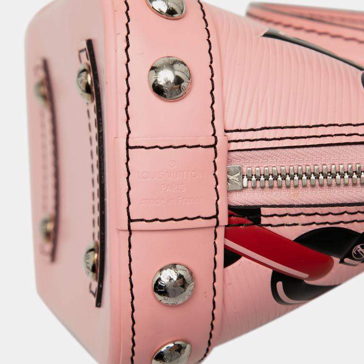 Pre Owned Louis Vuitton Pink Epi Chain Flower Alma BB