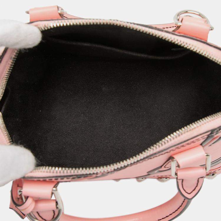 Pre Owned Louis Vuitton Pink Epi Chain Flower Alma BB