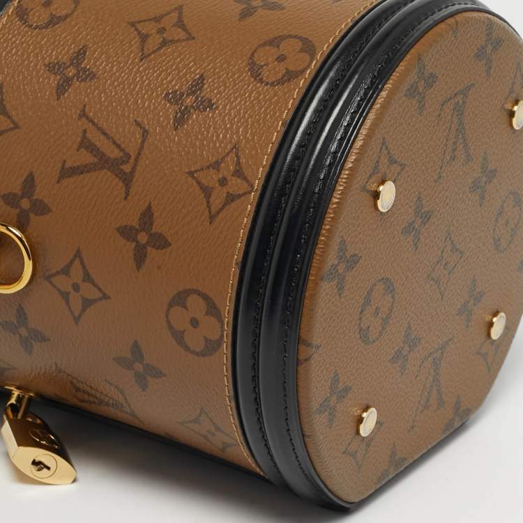 Pre Owned Louis Vuitton Cannes Black Monogram Reverse Canvas Bag