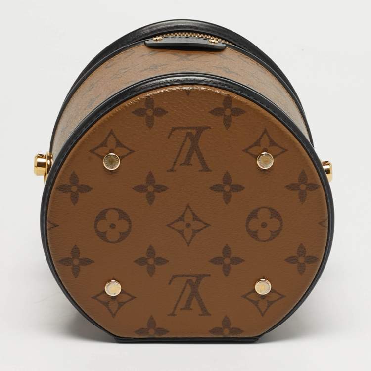 Pre Owned Louis Vuitton Cannes Black Monogram Reverse Canvas Bag