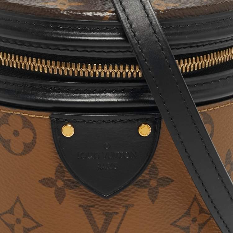 Pre Owned Louis Vuitton Cannes Black Monogram Reverse Canvas Bag