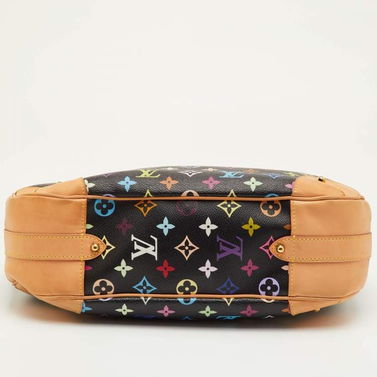 Pre Owned Louis Vuitton Greta Black Monogram Multicolore Canvas Bag