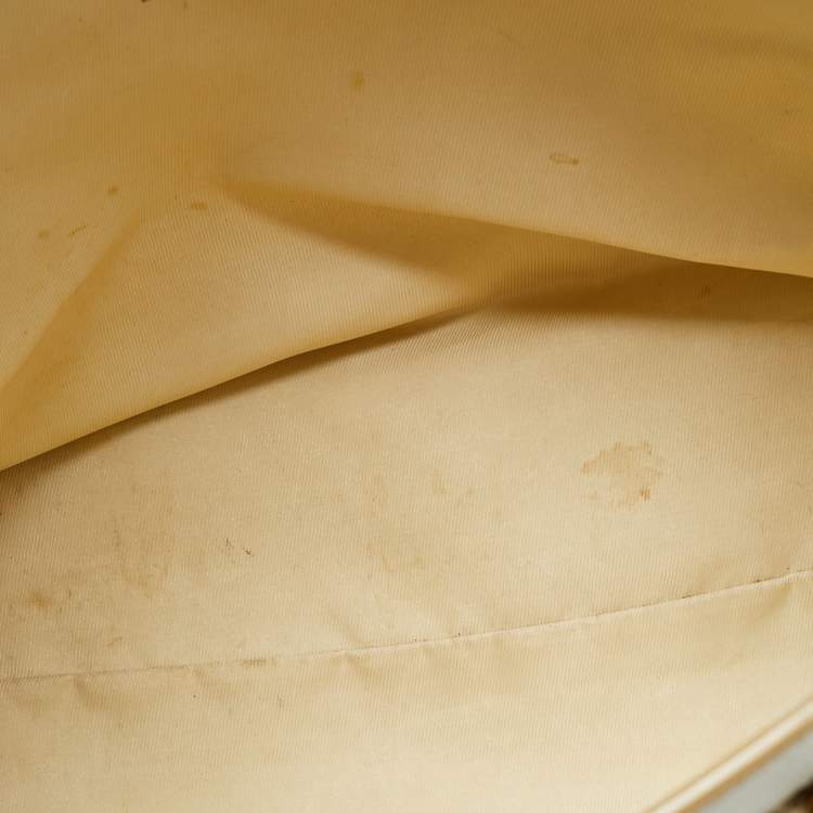 Pre Owned Louis Vuitton Sabbia Cabas GM Limited Edition White/Beige Canvas Bag