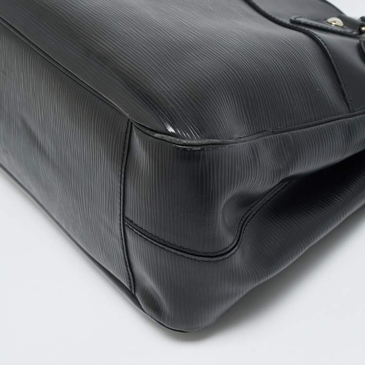 Pre Owned Louis Vuitton Passy PM Black Epi Leather Bag