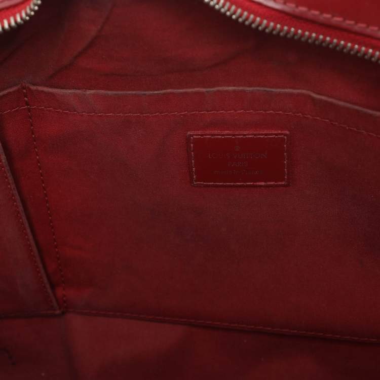 Pre Owned Louis Vuitton Montaigne GM Rubis Epi Leather Bowling Bag