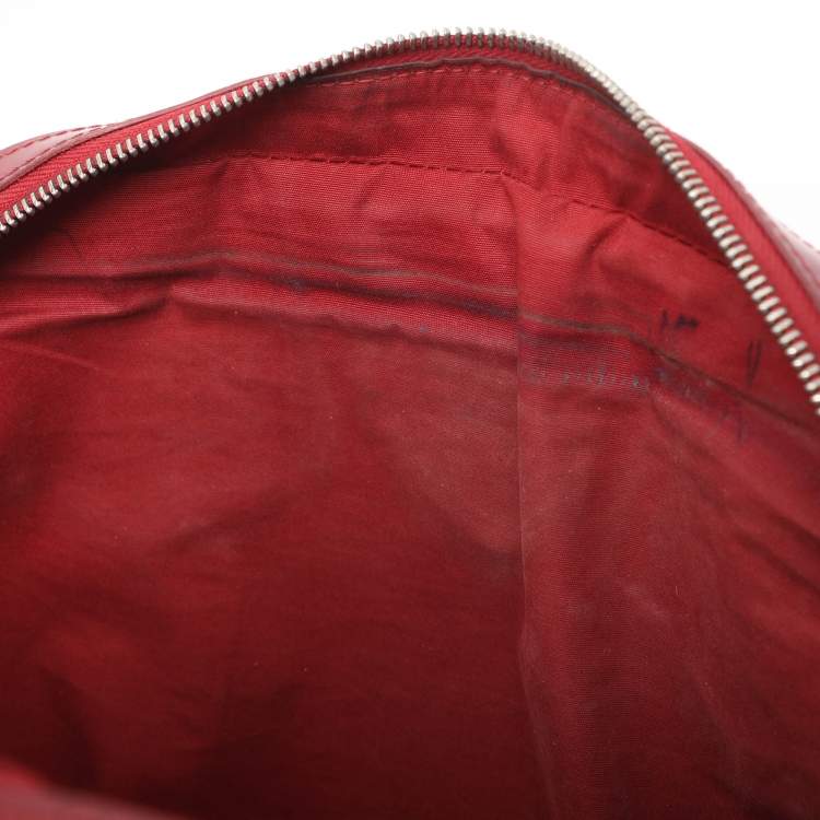 Pre Owned Louis Vuitton Montaigne GM Rubis Epi Leather Bowling Bag