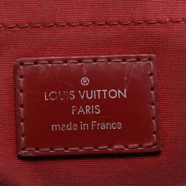 Pre Owned Louis Vuitton Montaigne GM Rubis Epi Leather Bowling Bag