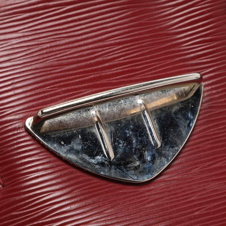 Pre Owned Louis Vuitton Montaigne GM Rubis Epi Leather Bowling Bag