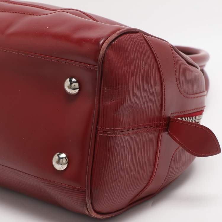 Pre Owned Louis Vuitton Montaigne GM Rubis Epi Leather Bowling Bag