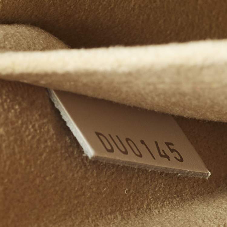 Pre Owned Louis Vuitton Dora PM White Monogram Canvas Bag