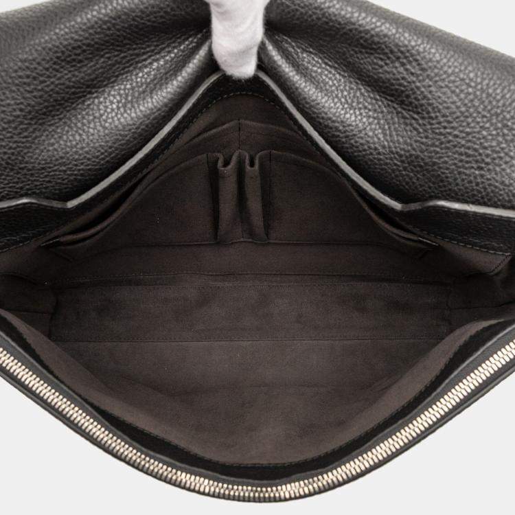 مملوكة مسبقًا Louis Vuitton Black Taurillon Serviette Dorian Briefcase