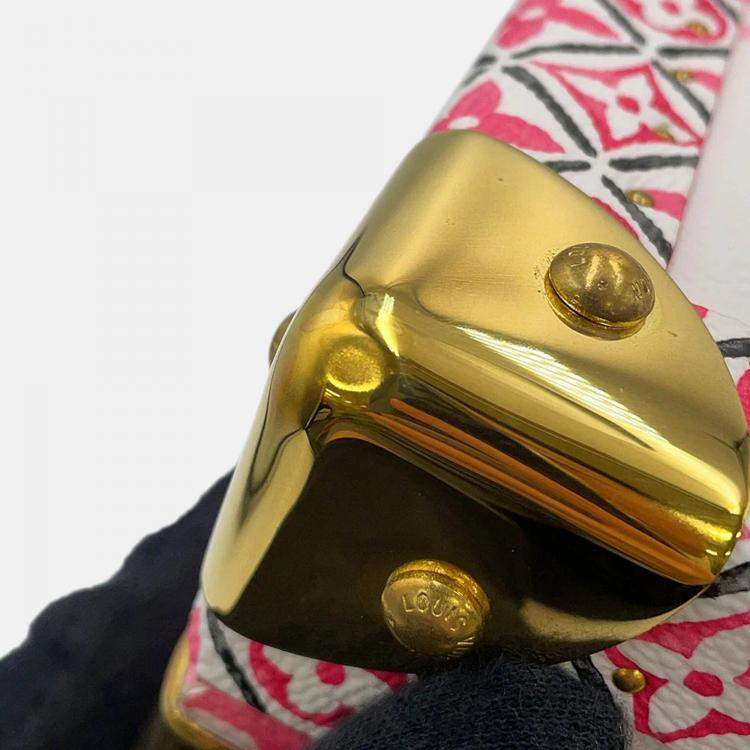 مملوكة مسبقًا Louis Vuitton Coffret Tresor24 White/Pink Monogram Visor Pool