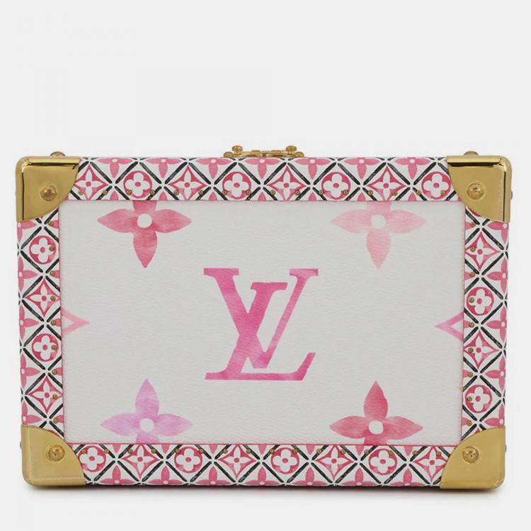 مملوكة مسبقًا Louis Vuitton Coffret Tresor24 White/Pink Monogram Visor Pool