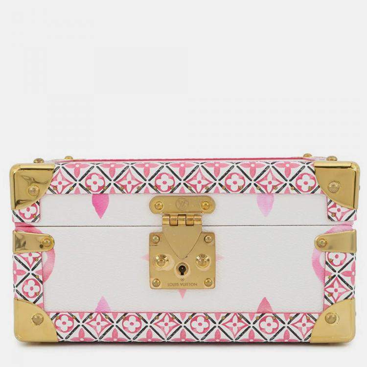 مملوكة مسبقًا Louis Vuitton Coffret Tresor24 White/Pink Monogram Visor Pool