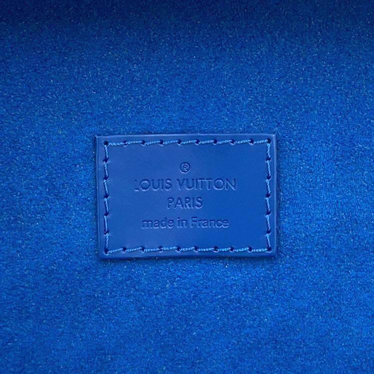 Pre Owned Louis Vuitton Coffret Tresor24 White/Blue Monogram Visor Pool