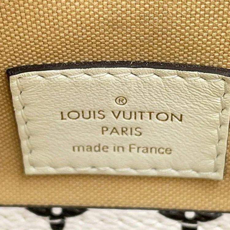 Pre Owned Louis Vuitton Neverfull Khaki/Beige/White Monogram Monogram Giant Size Mm