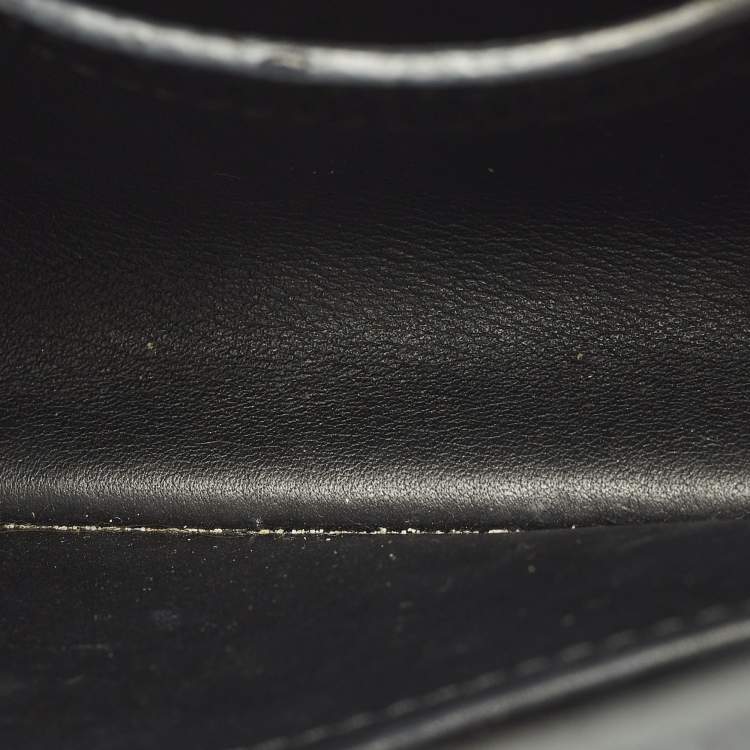 Pre Owned Louis Vuitton Capucines Mini Black Leather Top Handle Bag