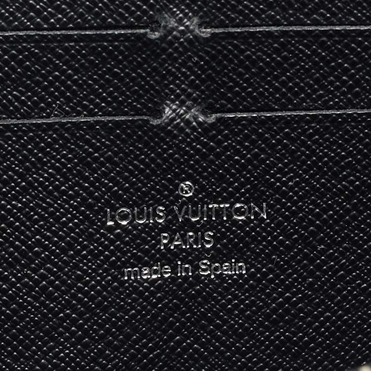 Pre Owned Louis Vuitton Zippy Black Electric Epi Leather Wallet