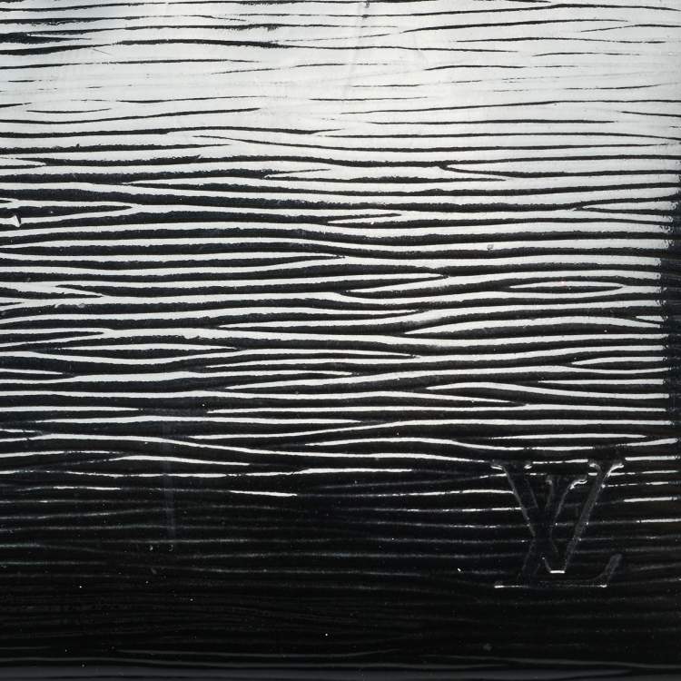 Pre Owned Louis Vuitton Zippy Black Electric Epi Leather Wallet