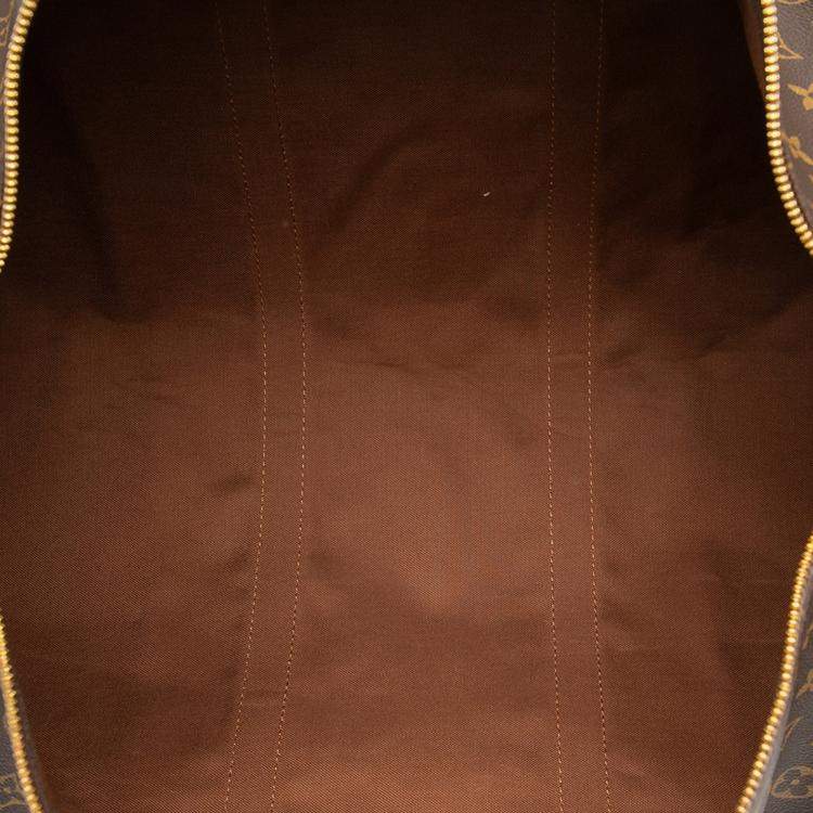 Pre Owned Louis Vuitton Brown Monogram Keepall 50