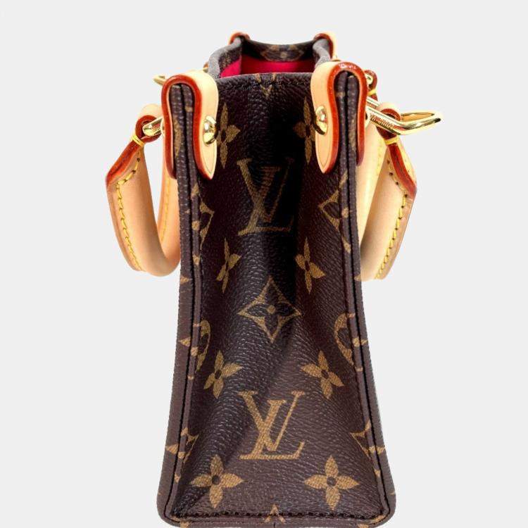 مملوكة مسبقًا Louis Vuitton Lv X Tm Monogram On The Go Bb Bag Canvas Brown