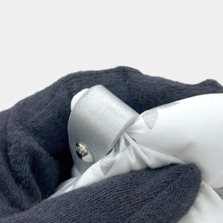 Pre Owned Louis Vuitton Monogram Nylon Tote Bag Ski On-The-Go Mm White