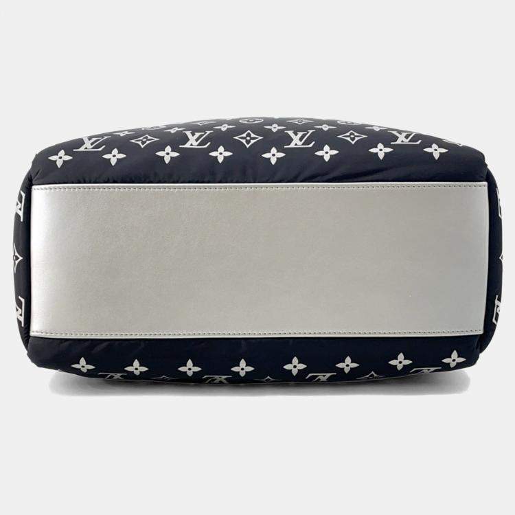 Pre Owned Louis Vuitton Monogram Nylon Tote Bag Ski On-The-Go Mm White