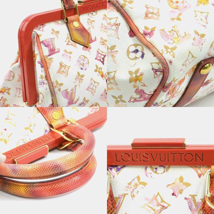 Pre Owned Louis Vuitton Speedy 30 Monogram Watercolor Handbag