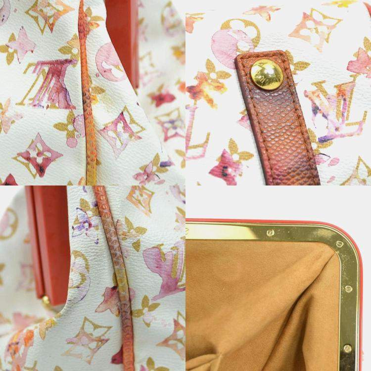 Pre Owned Louis Vuitton Speedy 30 Monogram Watercolor Handbag