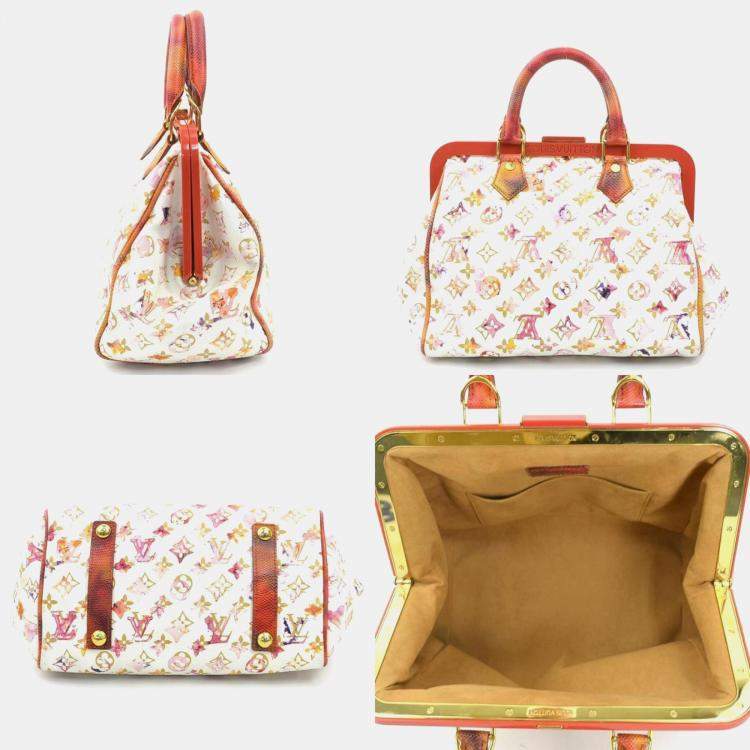 Pre Owned Louis Vuitton Speedy 30 Monogram Watercolor Handbag